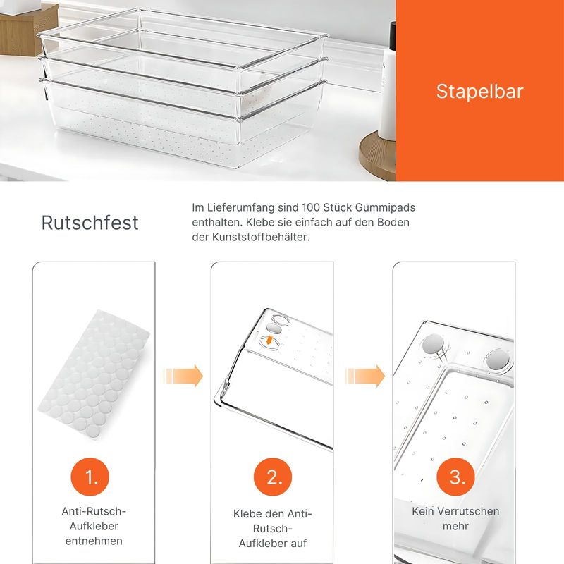 Schubladen Organizer 25-teilig Aufbewahrungsbox Einsatz Ordnungssystem