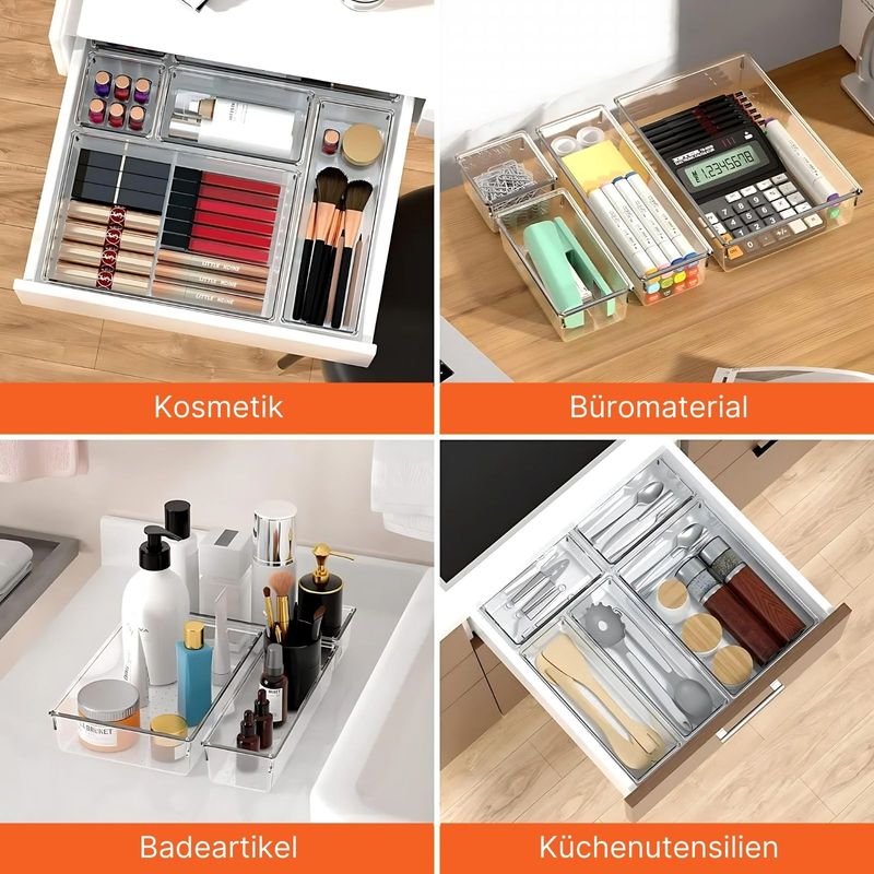 Schubladen Organizer 25-teilig Aufbewahrungsbox Einsatz Ordnungssystem
