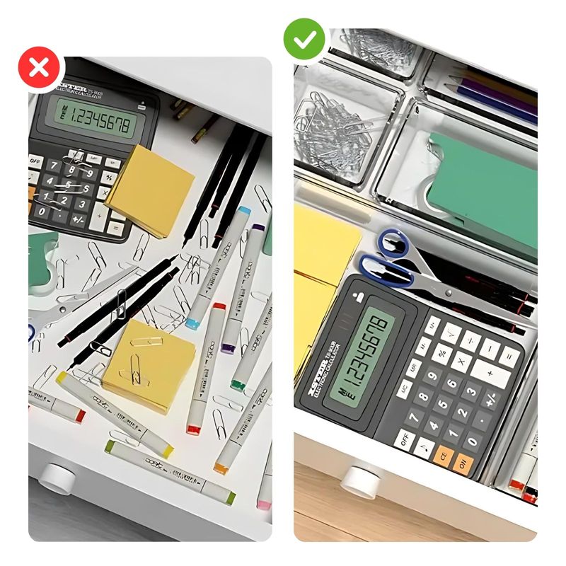 Schubladen Organizer 25-teilig Aufbewahrungsbox Einsatz Ordnungssystem