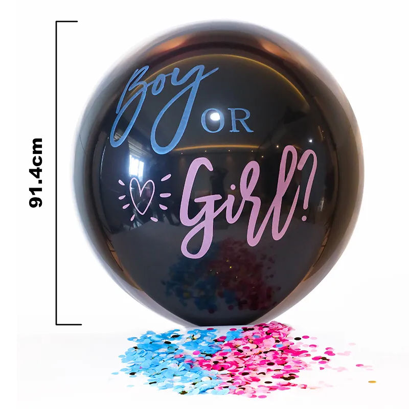 Baby Shower Ballon Boy or Girl Party Gender Reveal Junge oder Mädchen