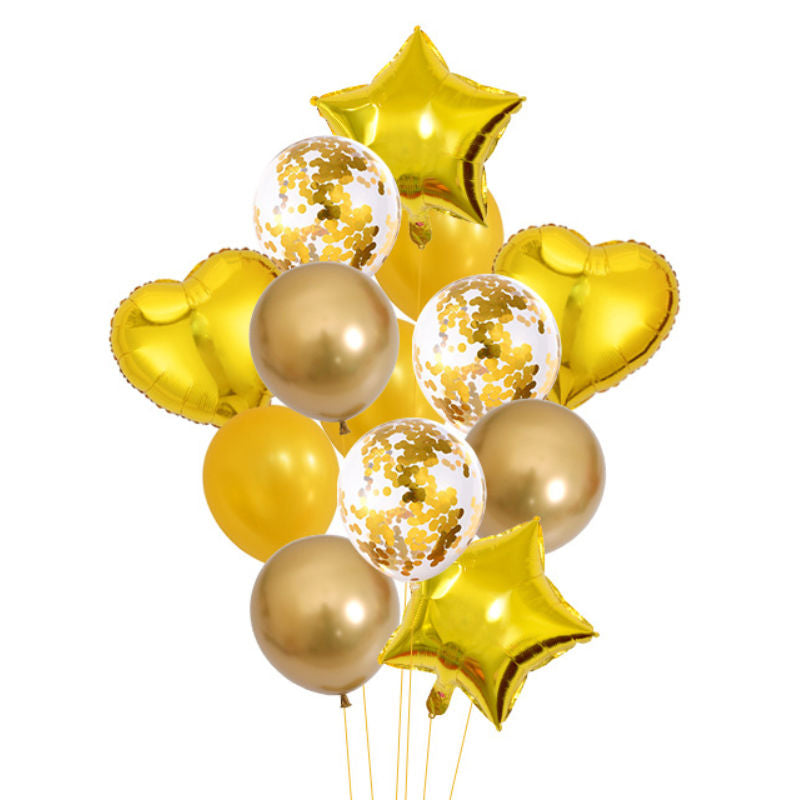 Party Ballon Set Luftballon-Kombi Geburtstagsballon Folienballon