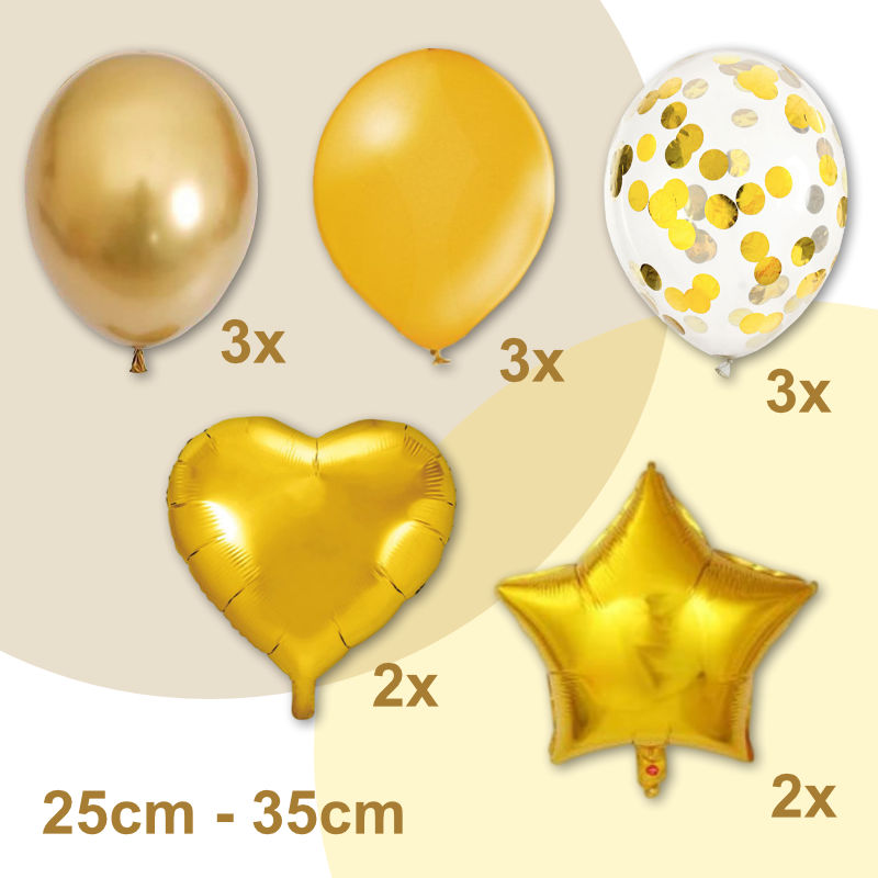 Party Ballon Set Luftballon-Kombi Geburtstagsballon Folienballon