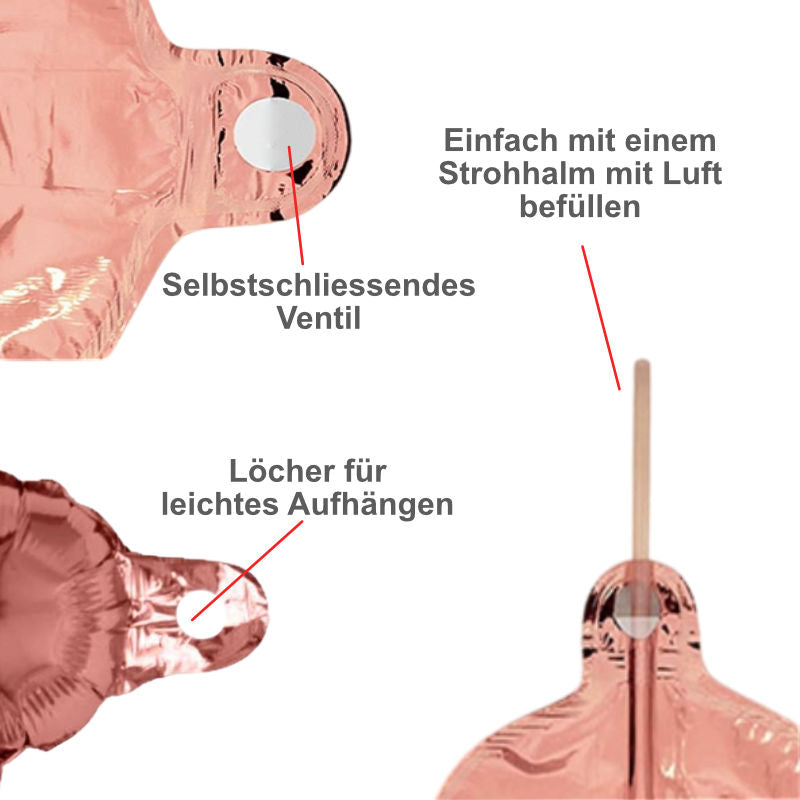 Party Ballon Set Luftballon Set Geburtstagsballon Set Folienballon Set