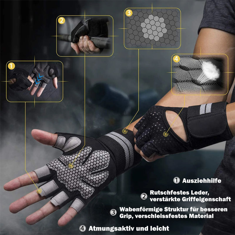 Trainingshandschuhe Gr. S Fitnesshandschuhe Sport-Handschuhe