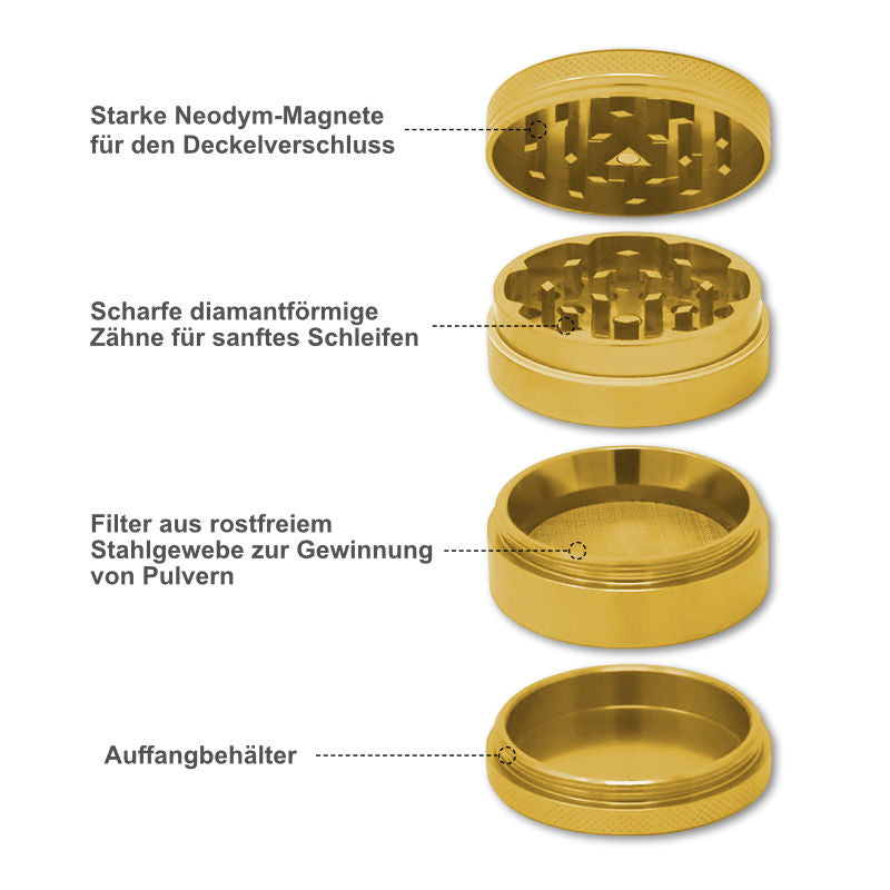 Grinder Kräutermühle Tabakmühle Kräutermahlwerk Kräuter Crusher