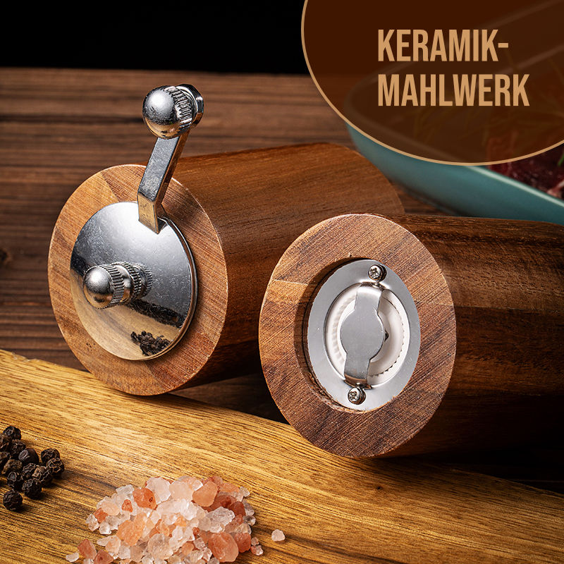 Pfeffermühle Gewürzmühle Salzmühle Kurbelmühle