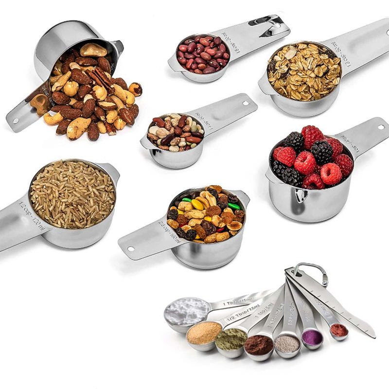 Messbecher Messlöffel Messbecher-Set Dosierlöffel Dosierbecher