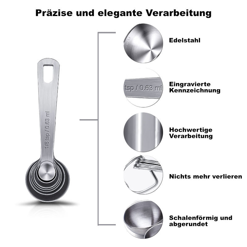 Messbecher Messlöffel Messbecher-Set Dosierlöffel Dosierbecher