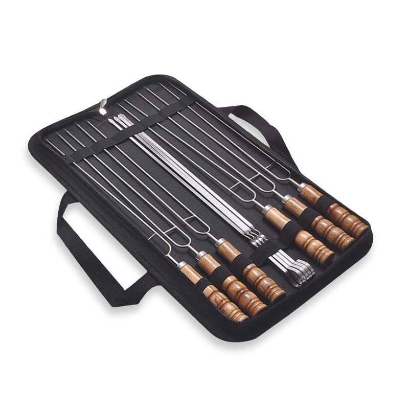 Grillspiesse BBQ-Spiesse Schaschlikspiesse Set in Tragetasche
