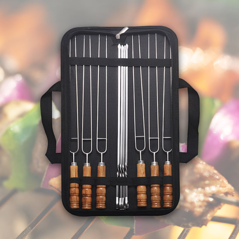 Grillspiesse BBQ-Spiesse Schaschlikspiesse Set in Tragetasche