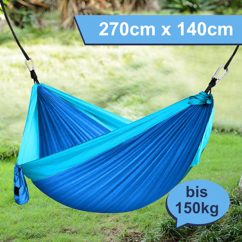 Hängematte Hängeliege Hammock Fallschirm-Hängematte Hängebett Set