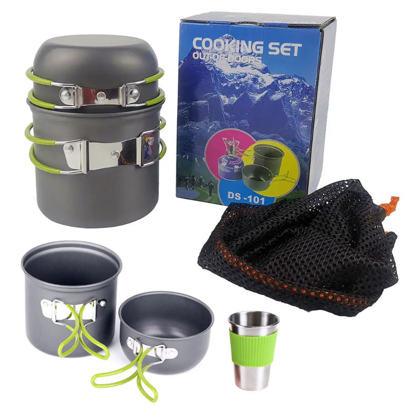 Campinggeschirr Outdoor-Kochutensilien Picknickgeschirr Set