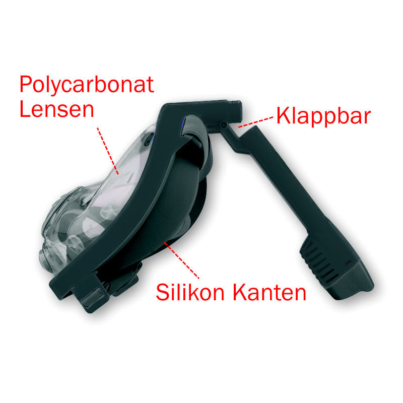 Schnorchelmaske Vollgesichtsmaske Tauchmaske Schwimmbrille