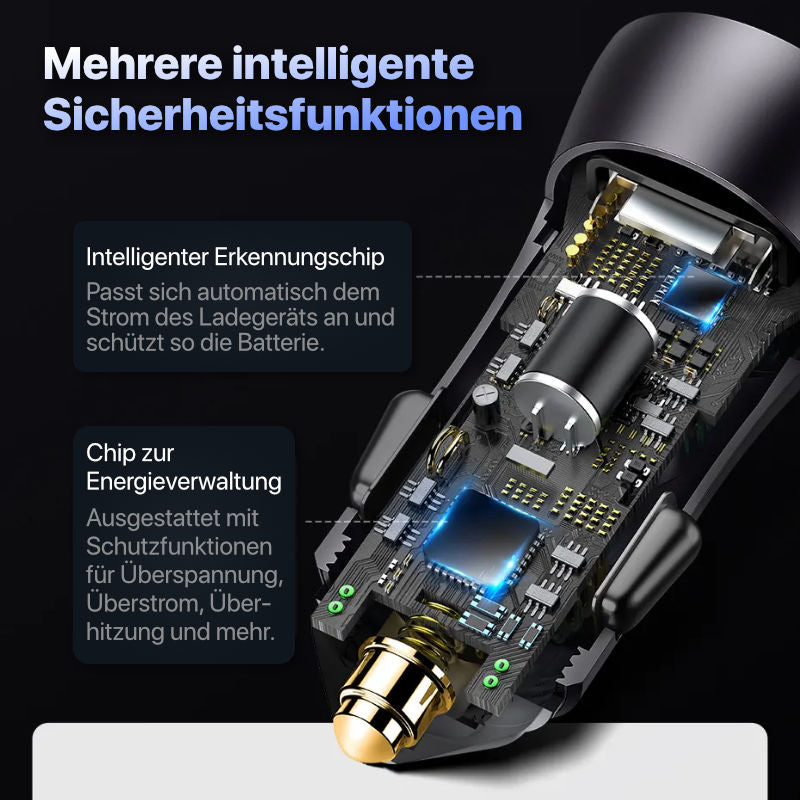 Car Charger USB-A USB-C KFZ-Ladegerät USB-A USB-C Auto-USB-Adapter
