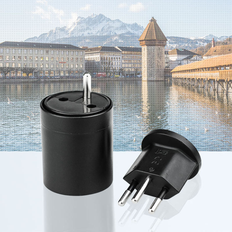 Fixadapter Deutschland DE EU zu Schweiz CH Steckadapter