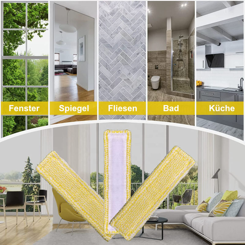 3er-Set Alternative Wischbezüge Wischpad für Kärcher Fenstersauger WV