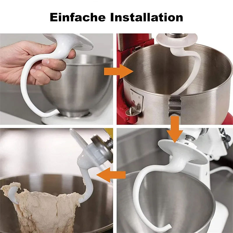 Alternativer Knethaken K45DH für KitchenAid Teighaken-Aufsatz