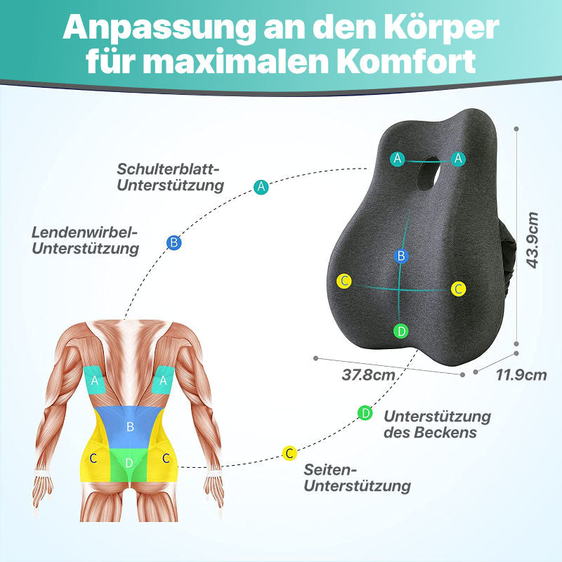 Memory Foam Rückenkissen Orthopädisches Rückenkissen Ergo Rückenkissen