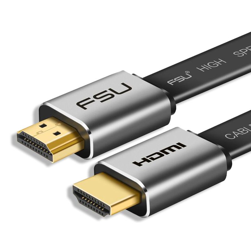 HDMI zu HDMI Kabel 1m 4K UHD High Speed HDMI Anschlusskabel Flachkabel