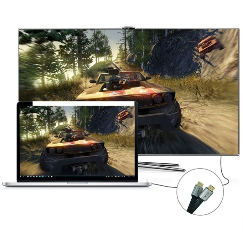 1.5m HDMI zu HDMI 2.0 Verbindungskabel 4K 120Hz Flachkabel Premium UHD