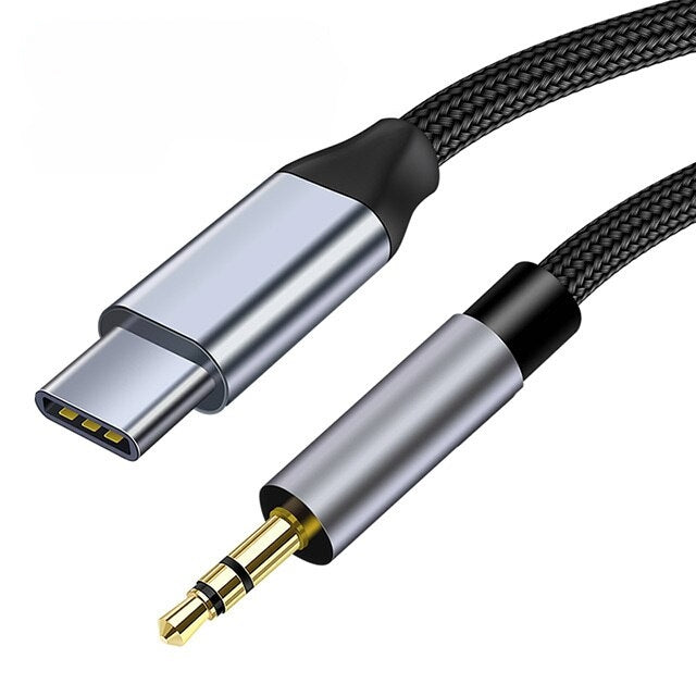 USB-C zu AUX Adapter 0.5m AUX zu USB-C Kabel AUX Anschluss AUX Stecker
