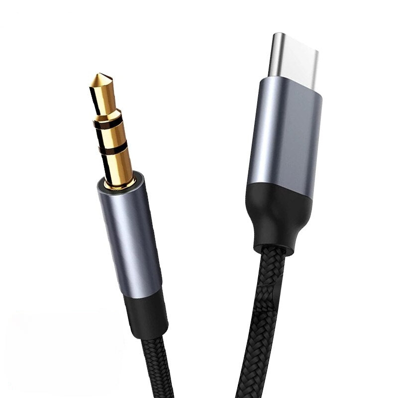 1m Adapterkabel USB Type-C auf 3,5mm Kopfhöreranschluss Klinke Aux