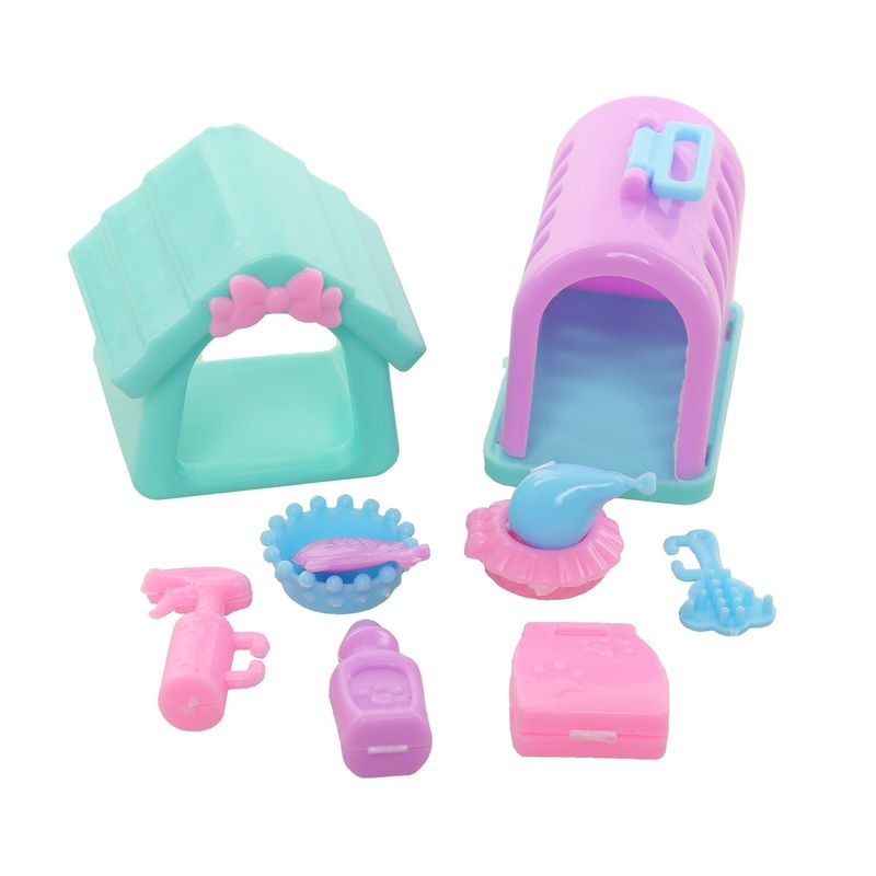 Tierset Hund und Katze für Barbie Haushalt Puppenhaus Zubehör Kinder