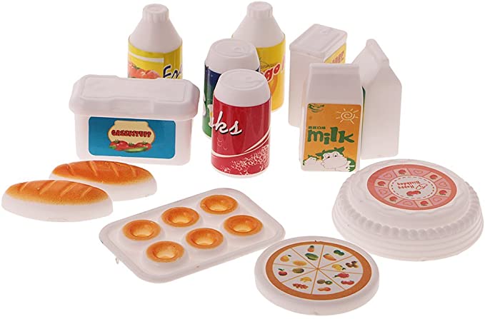 Spielküche 26-teiliges Zubehör Set für Barbie Haushalt Puppenhaus