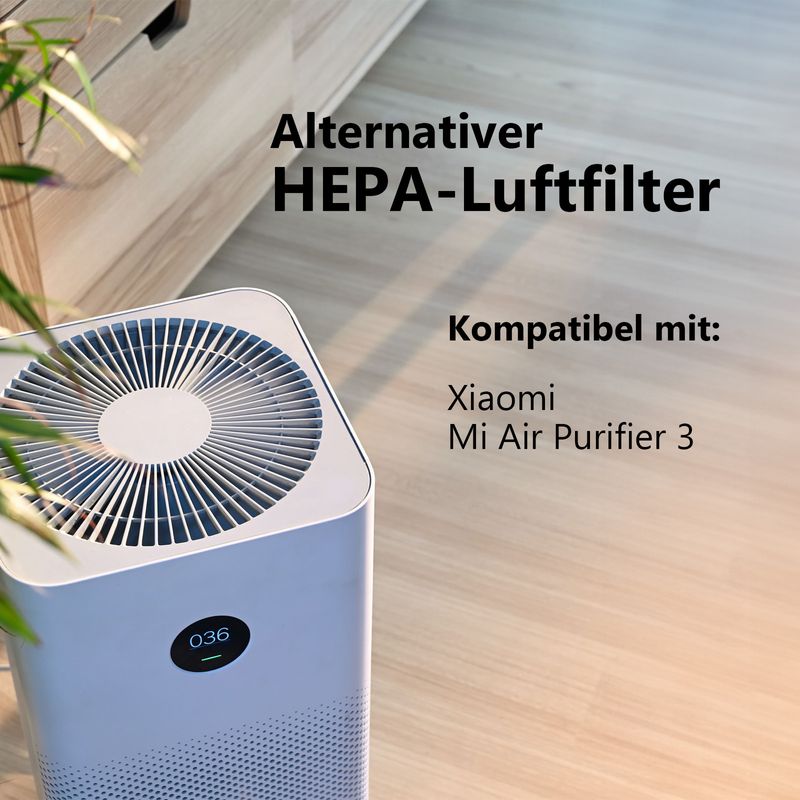Alternativer HEPA-Luftfilter zu Xiaomi Mi Air Purifier 3