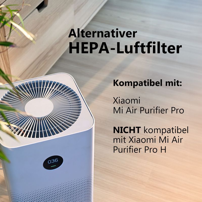 Alternativer HEPA-Luftfilter zu Xiaomi Mi Air Purifier Pro
