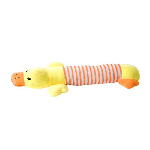 Hundebuggy Grau mit Spielzeug "Ente" Gelb Hunde-Set