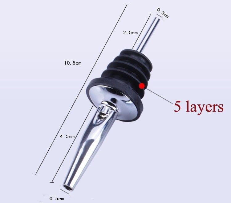 2 Stück Ausgießer Dosierer Ausschenker Schnapsausgießer Alkohol Olivenöl Saucen