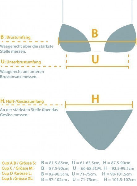 Bikini Victoria Farbig Blumenmuster / Grösse L