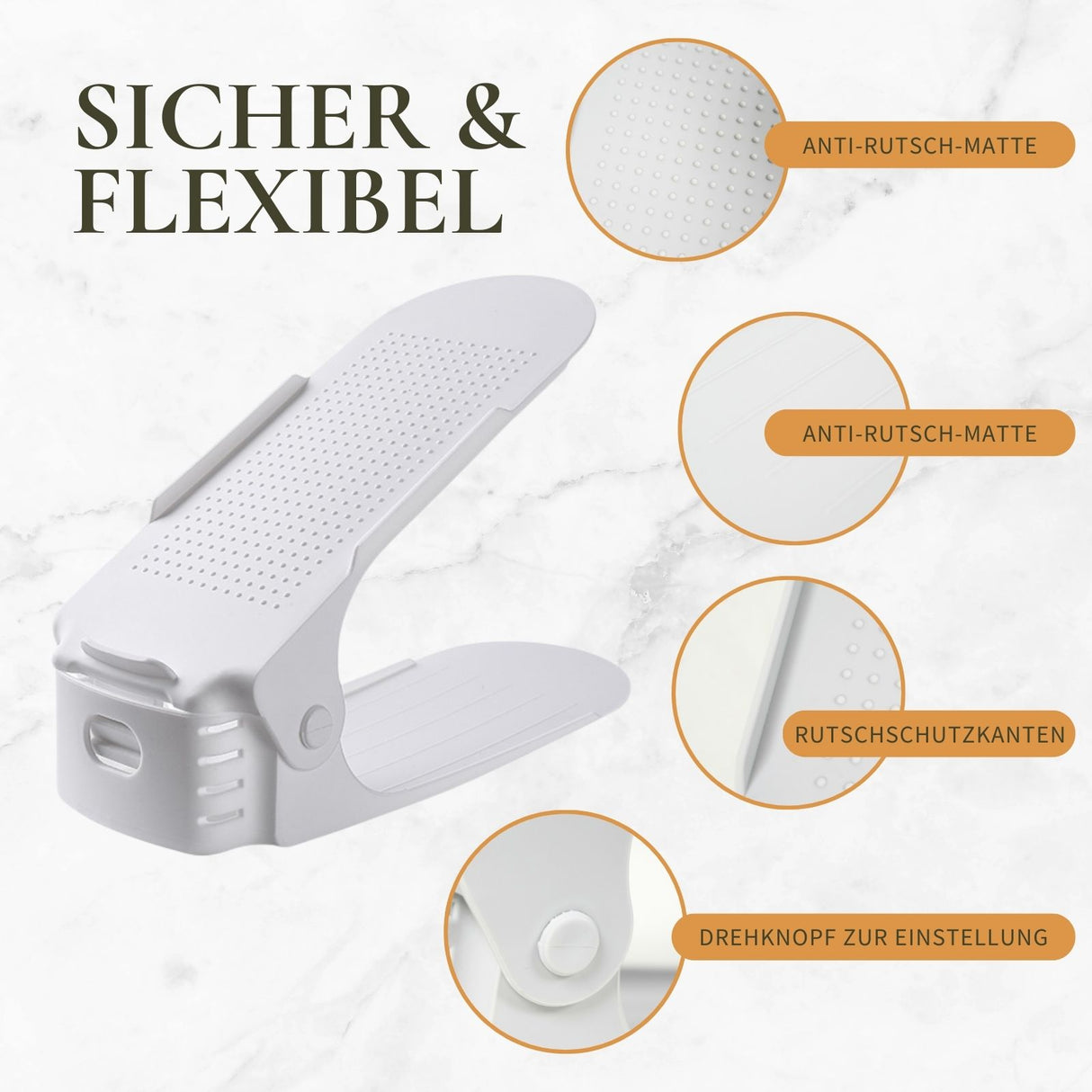 Schuhstapler Schuhregal Schuh-Organizer Schuhhalter Schuhschrank Schuhhalterung