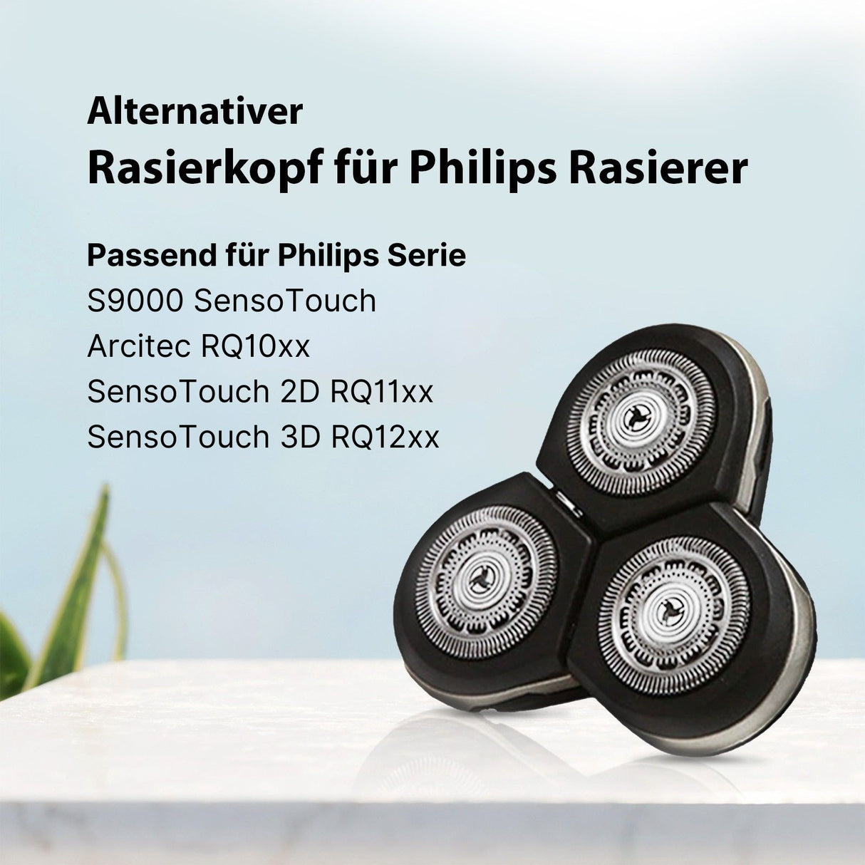 Alternativer Scherkopf für Philips Serie S9000 RQ10xx RQ11xx RQ12xx