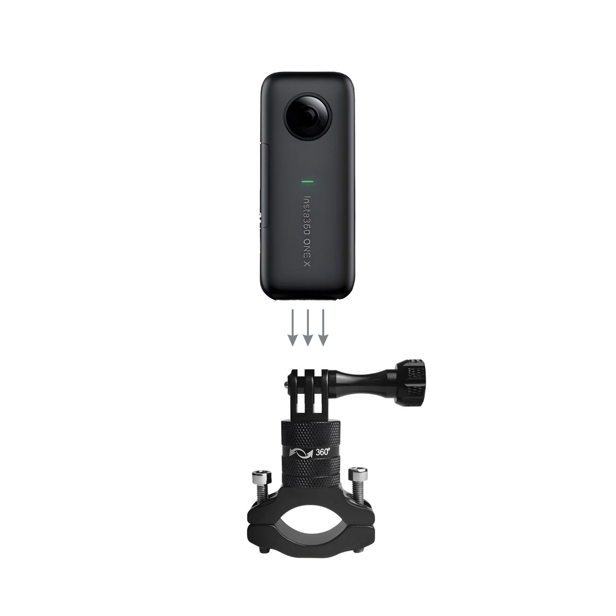 Velo Actioncam-Halterung Fahrradlenker für Insta360 One X GoPro uvm