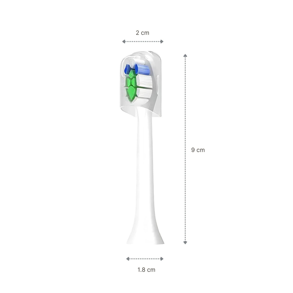 Alternativer Zahnbürstenkopf zu Schallzahnbürste Philips Sonicare W2
