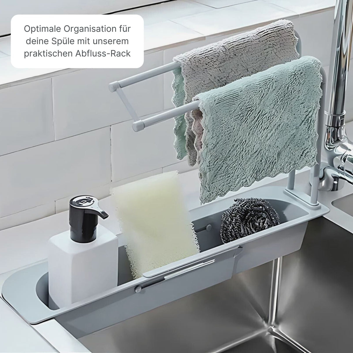 Waschbecken-Organizer Spülbecken-Regal Schwamm-Rack Küchenorganizer