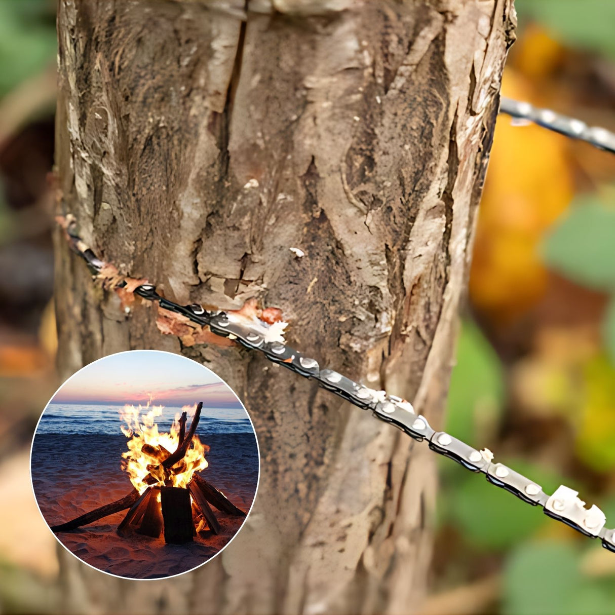 Survival-Säge Pocket Saw Taschensäge Handkettensäge Camping-Handsäge