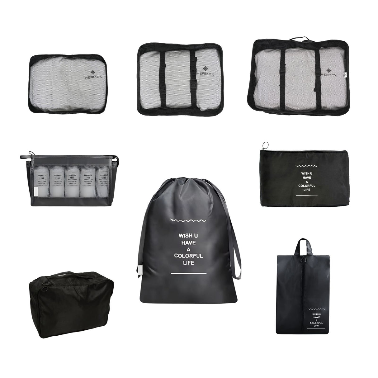 Packsack Koffer-Organizer Reisebeutel Aufbewahrungsbeutel Set