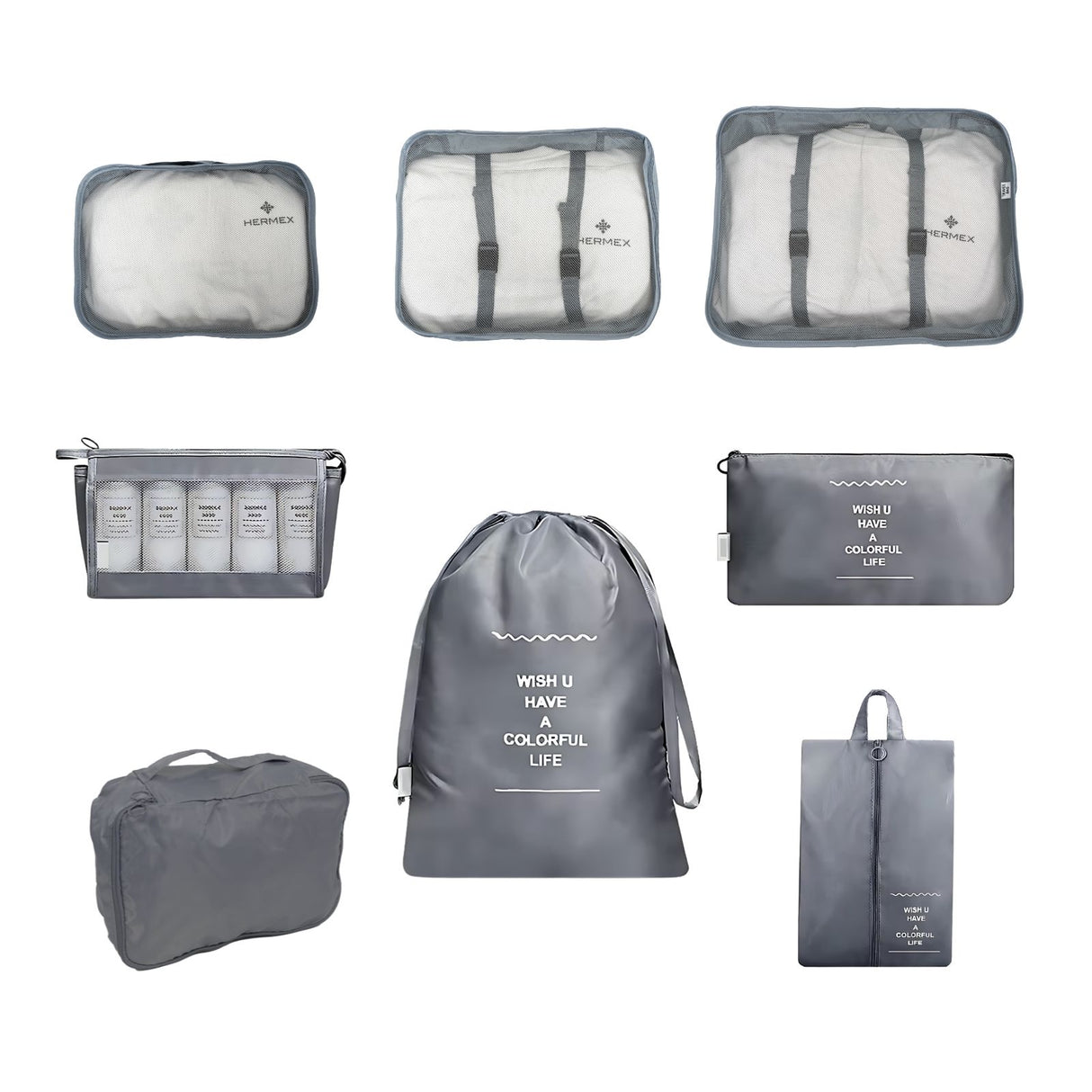 Aufbewahrungsbeutel Reisebeutel Koffer-Organizer Packsack Set