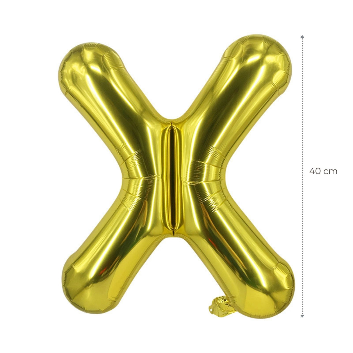 Buchstabenballon X Golden Geburtstagsparty Ballon Folienballon 40cm