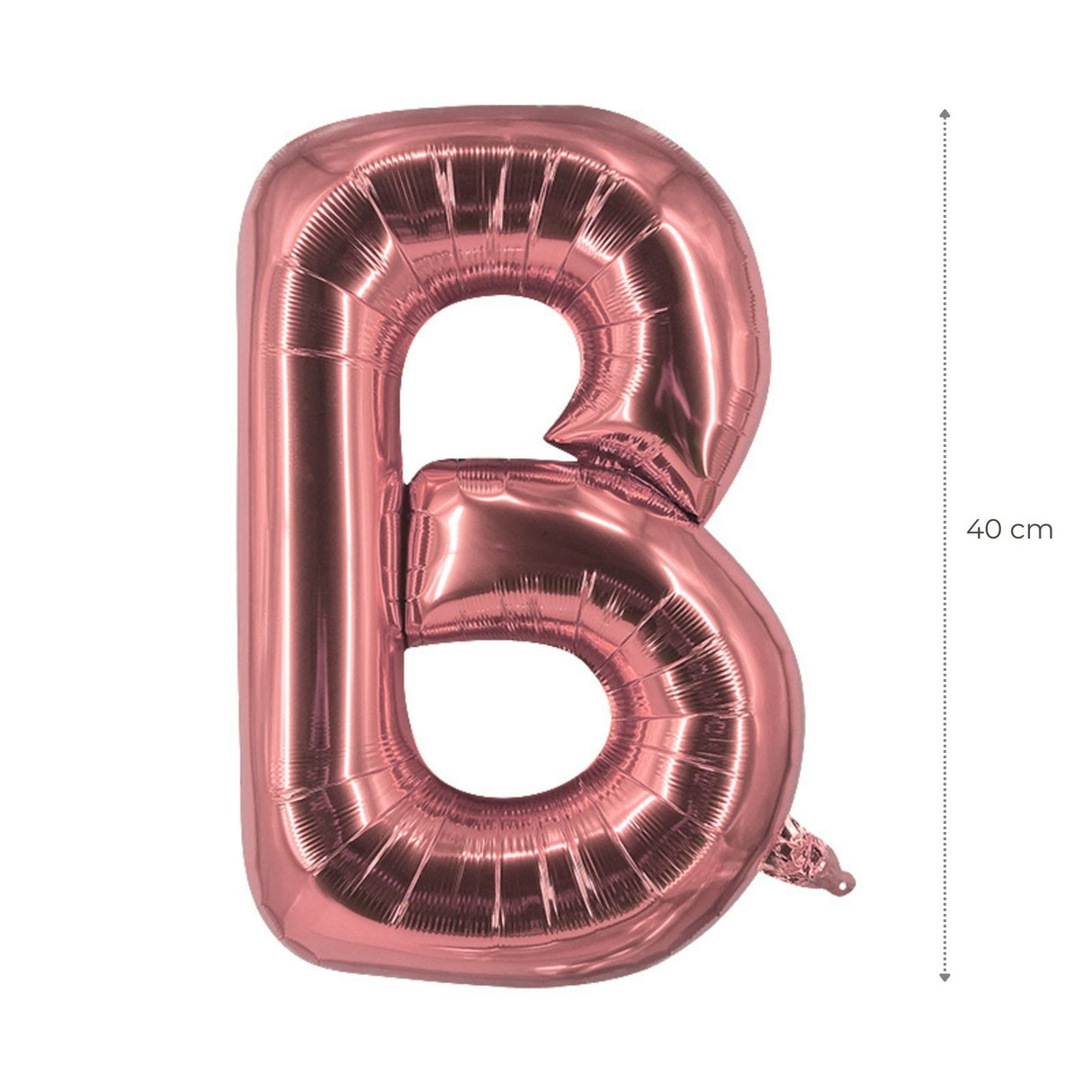 Buchstabenballon B Roségold Geburtstagsparty Ballon Folienballon 40cm