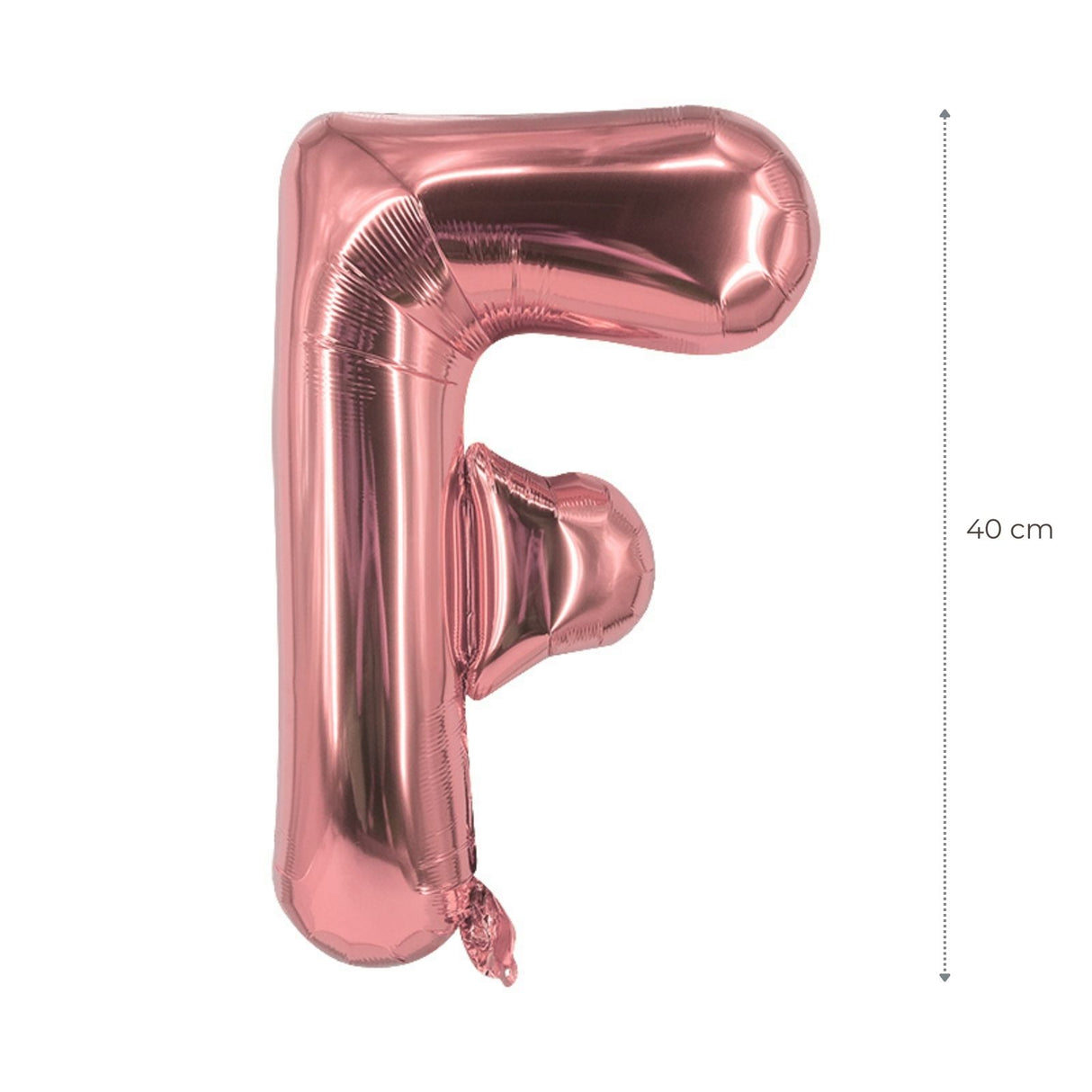 Buchstabenballon F Roségold Geburtstagsparty Ballon Folienballon 40cm