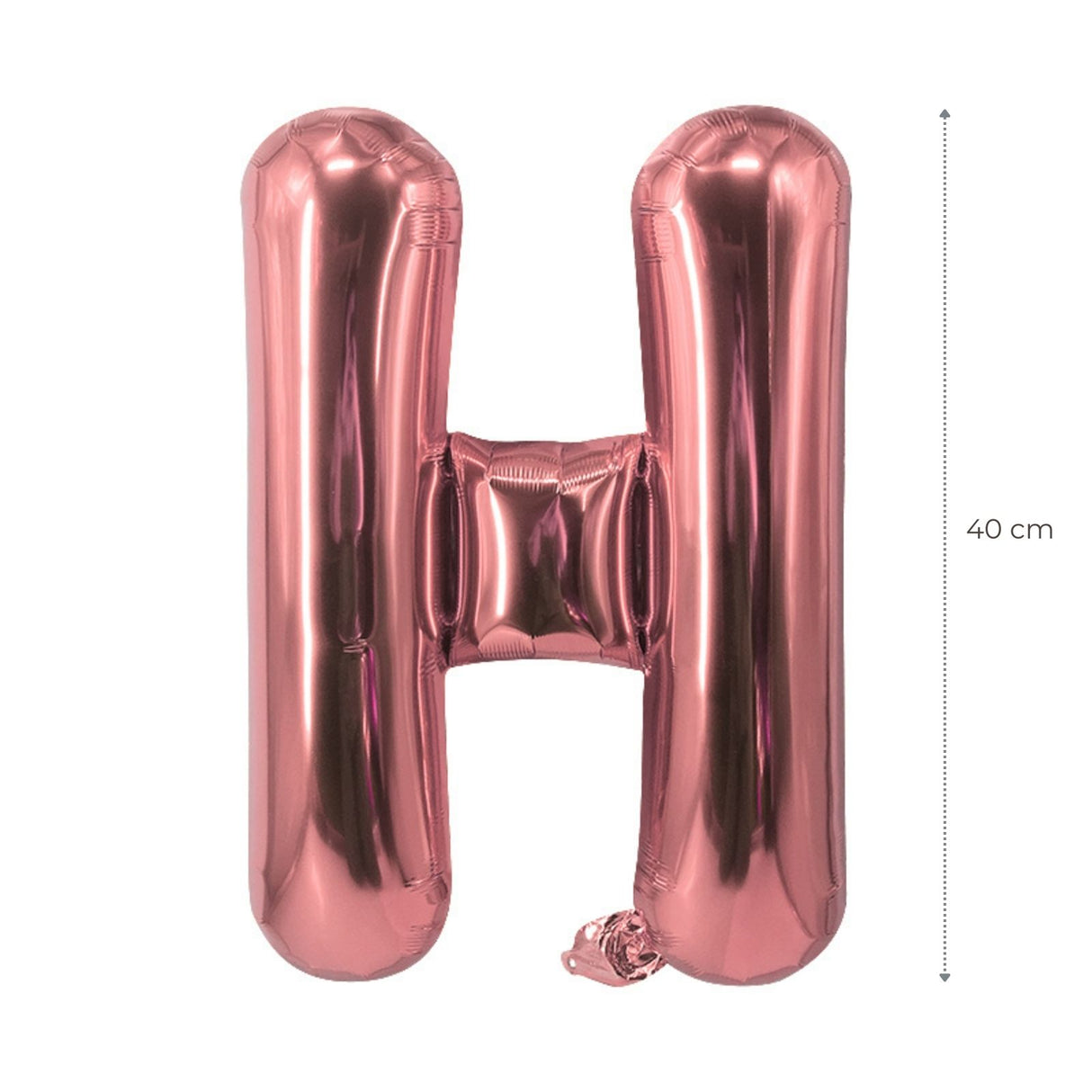 Buchstabenballon H Roségold Geburtstagsparty Ballon Folienballon 40cm