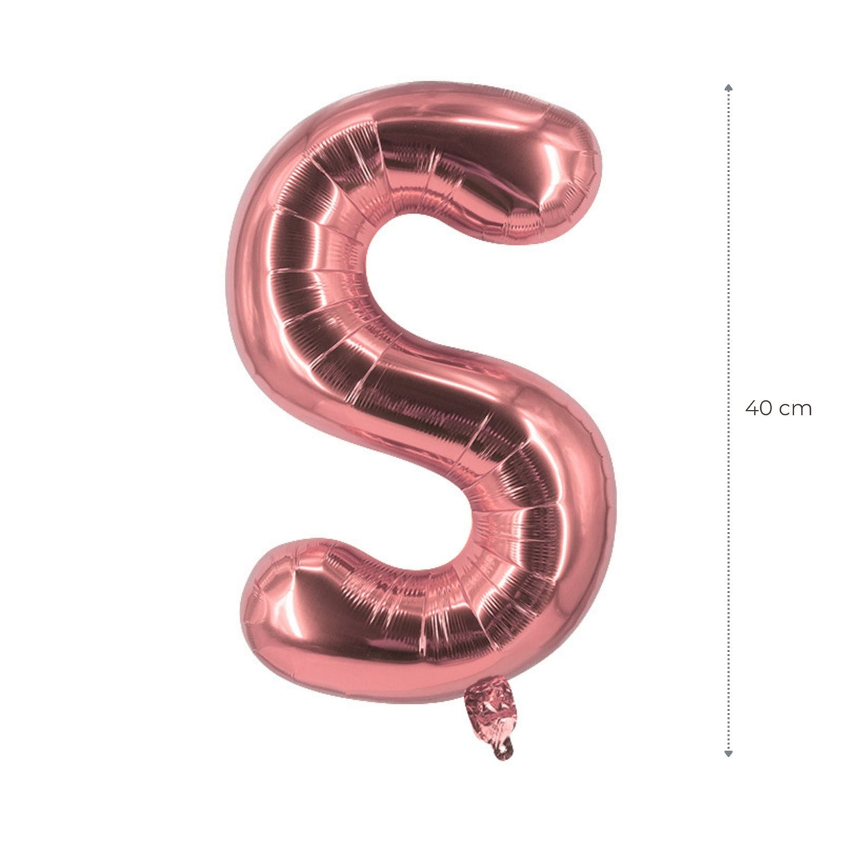 Buchstabenballon S Roségold Geburtstagsparty Ballon Folienballon 40cm