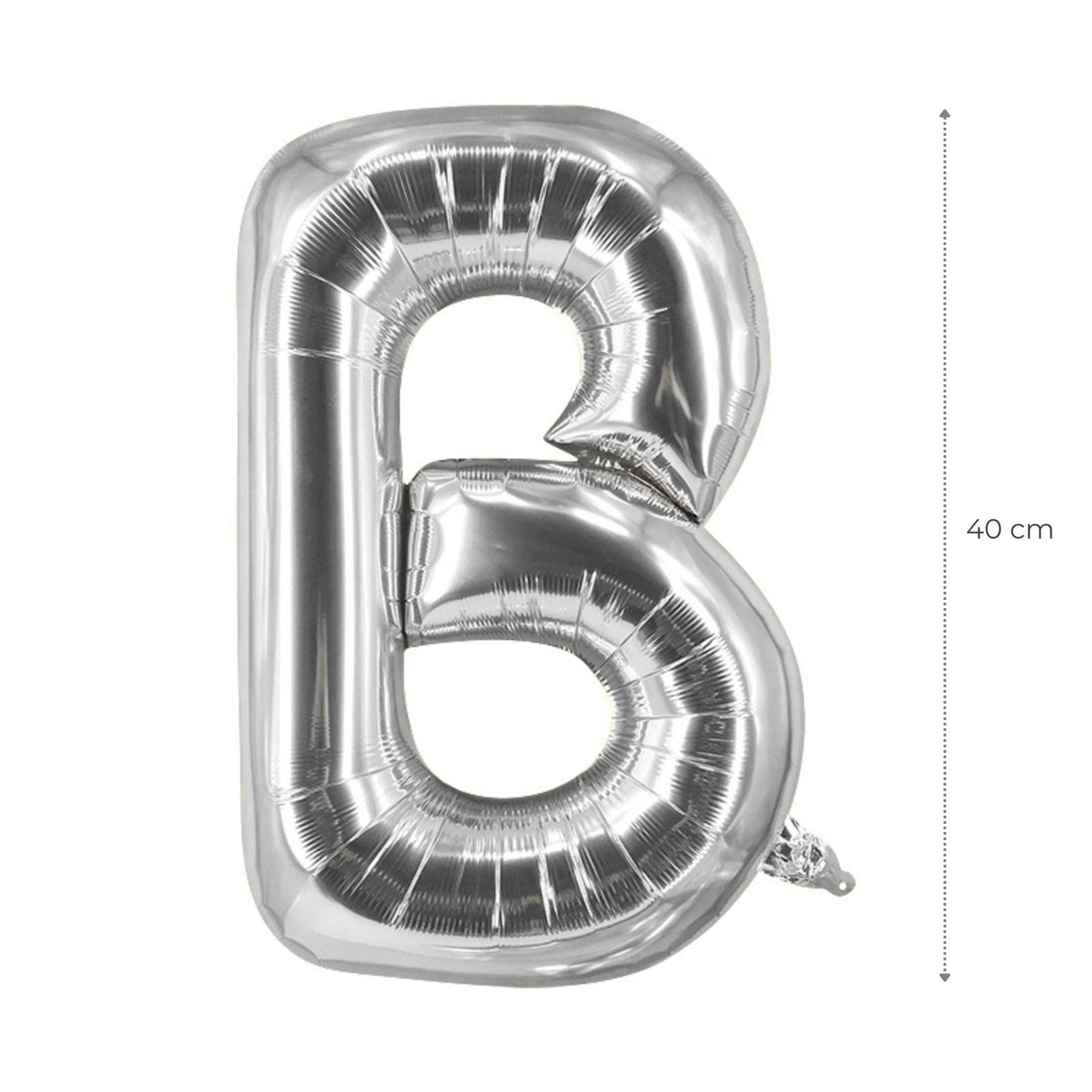 Buchstabenballon B Silbrig Geburtstagsparty Ballon Folienballon 40cm