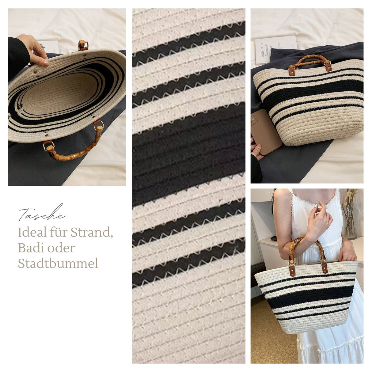 Beach-Bag Picknicktasche Strandtasche Shopping-Bag Tragetasche