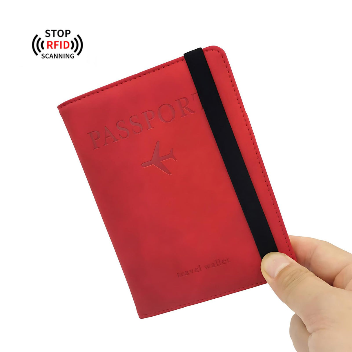 Reisepass-Schutzhülle mit RFID Blocker Reisepasshülle Passetui Passport-Wallet