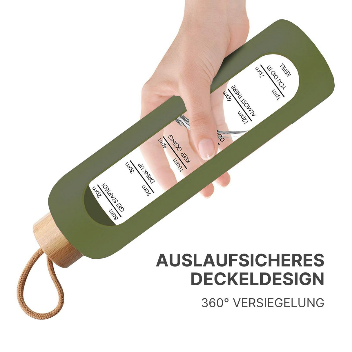 Sportflasche Trinkflasche Getränkeflasche Wasserflasche Glasflasche